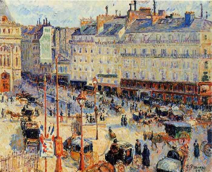 Camille Pissarro Place du Havre, Paris Spain oil painting art
